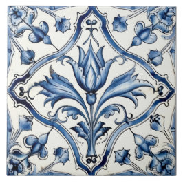 De Cerâmica Azulejo Azul E Branco Do Azulejo Delgado