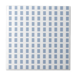 De Cerâmica Azulejo Azul e Branco Listrado Quadrado