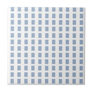 De Cerâmica Azulejo Azul e Branco Listrado Quadrado