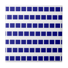 De Cerâmica Azulejo Azul e Branco Listrado Xadrez