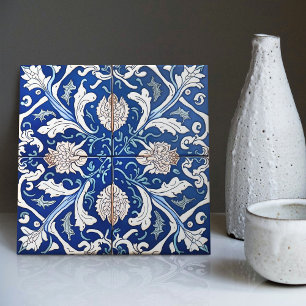 De Cerâmica Azulejo Azul Índigo Lisboa Português Decorativo C