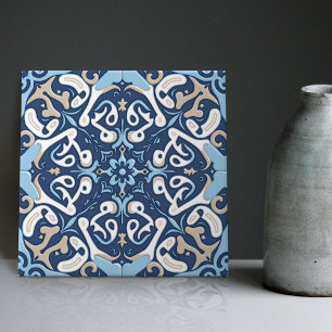 De Cerâmica Azulejo Azul Índigo Lisboa Português Decorativo C