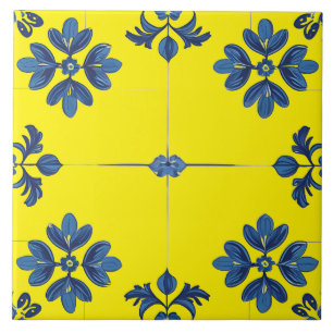 De Cerâmica Azulejo Azul Índigo Português Lisboa Decorativo