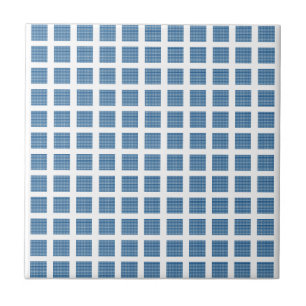 De Cerâmica Azulejo Azul Listrado Quadrado