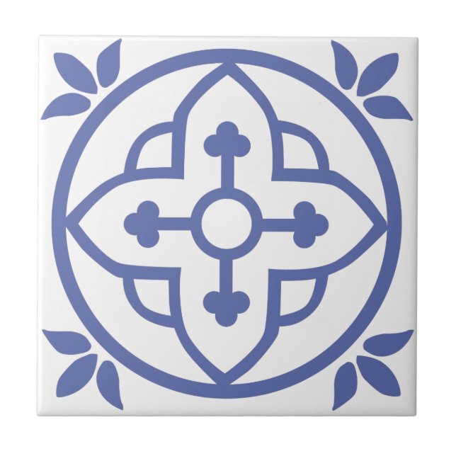 De Cerâmica azulejo Azul Marroquino 3 (Frente)