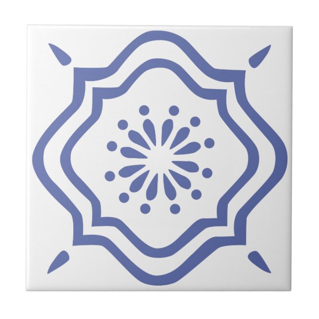 De Cerâmica azulejo Azul Marroquino 6 (Frente)