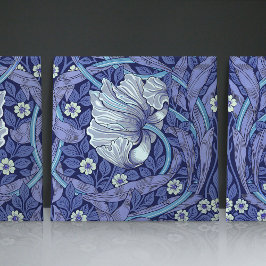 De Cerâmica Azulejo Azul Pimpernel Sem Costura 2/2 William Mor