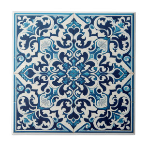De Cerâmica Azulejo azul português