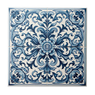 De Cerâmica Azulejo azul português