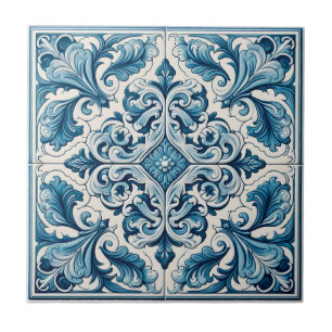 De Cerâmica Azulejo azul português