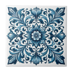 De Cerâmica Azulejo azul português