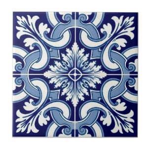 De Cerâmica Azulejo azul português