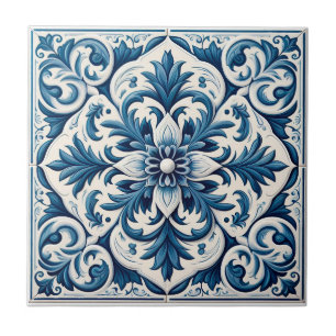 De Cerâmica Azulejo azul português