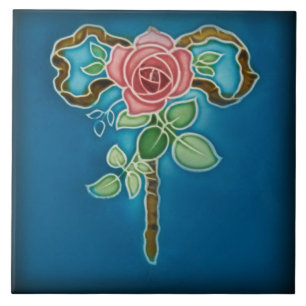 De Cerâmica Azulejo Azulejo art nouveau estilo fogo decorativo
