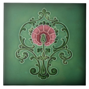 De Cerâmica Azulejo Azulejo art nouveau estilo fogo decorativo