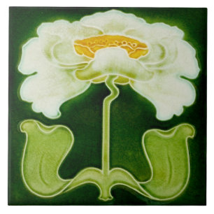 De Cerâmica Azulejo Azulejo art nouveau estilo fogo decorativo