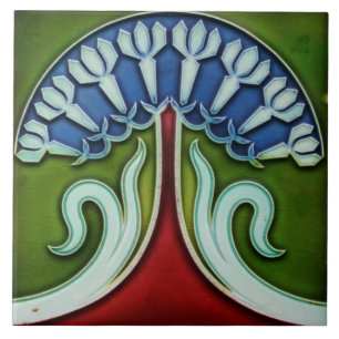 De Cerâmica Azulejo Azulejo art nouveau estilo fogo decorativo