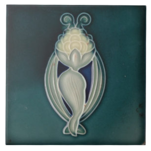 De Cerâmica Azulejo Azulejo art nouveau estilo fogo decorativo