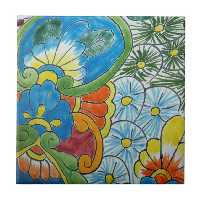 De Cerâmica Azulejo Azulejo Floral (Frente)
