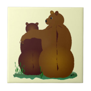 De Cerâmica Azulejo Bear Hugs