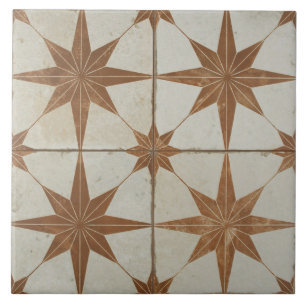 De Cerâmica Azulejo - Bege Estrela Explosão