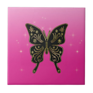De Cerâmica Azulejo borboleta