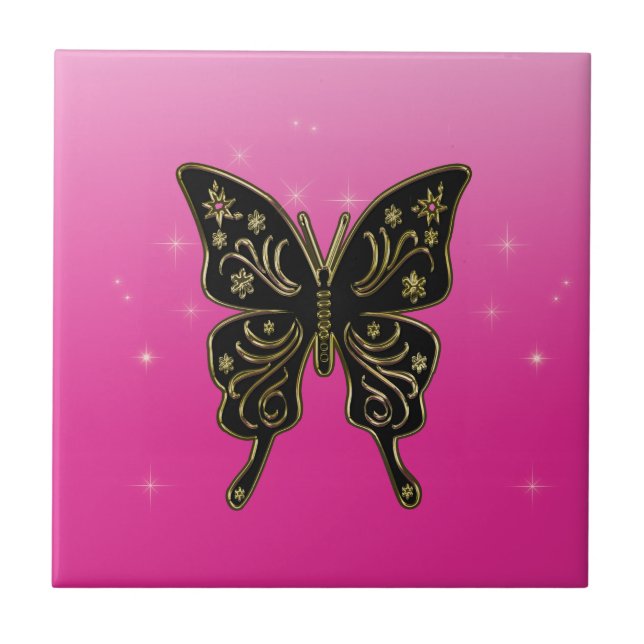 De Cerâmica Azulejo borboleta (Frente)