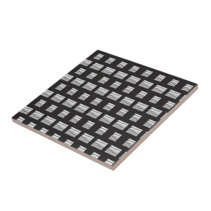 De Cerâmica Azulejo Branco e Preto Xadrez Quadrado
