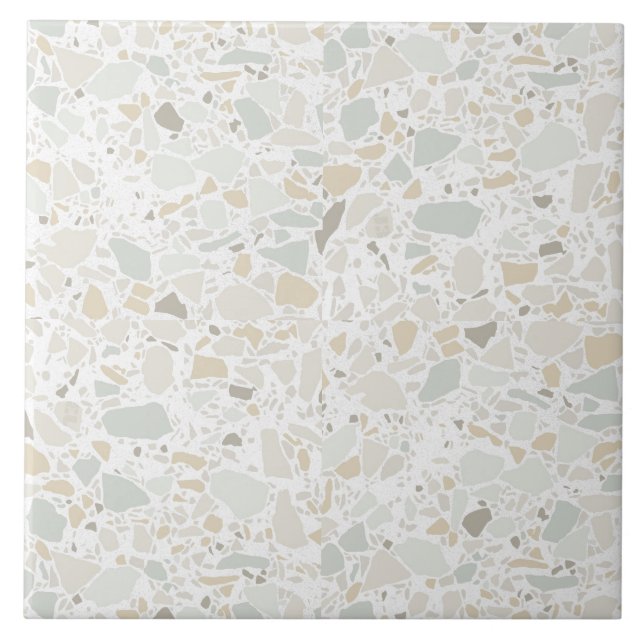De Cerâmica Azulejo Branco moderno e simples Terrazzo (Frente)