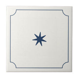 De Cerâmica Azulejo branco simples moderno com estrela