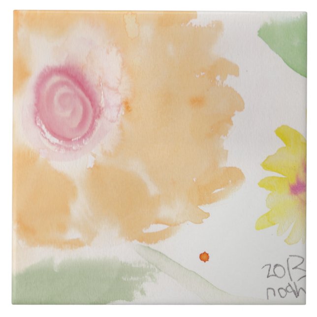 De Cerâmica Azulejo brilhante e animador (Frente)