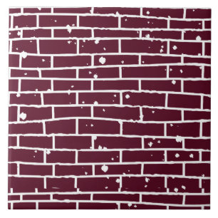 De Cerâmica Azulejo Burgundy Tijolo Envelhecido Decoração