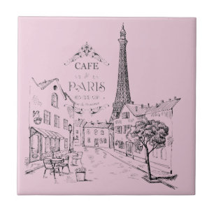 De Cerâmica Azulejo Café Paris