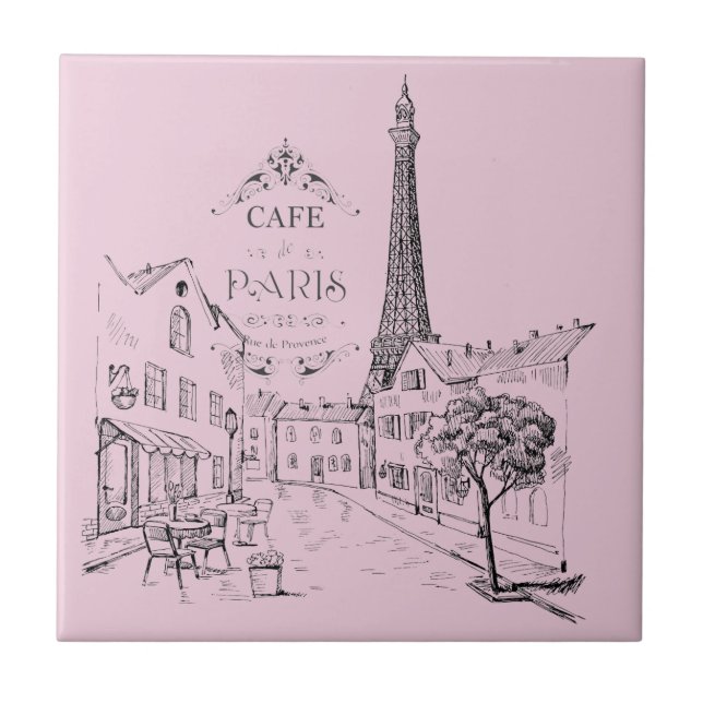 De Cerâmica Azulejo Café Paris (Frente)