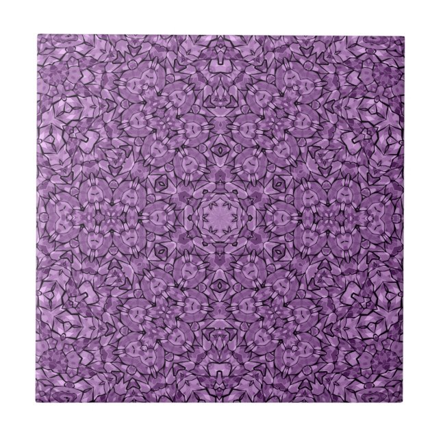 De Cerâmica azulejo caleidoscópico moderno abstrato (Frente)