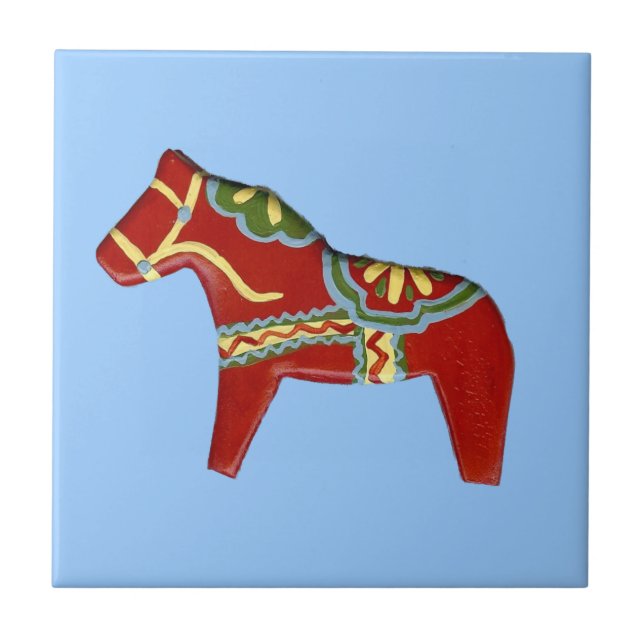 De Cerâmica Azulejo Cavalo Vermelho (Frente)