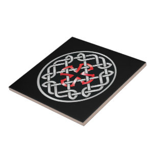 De Cerâmica Azulejo Celular Vermelho Metálico