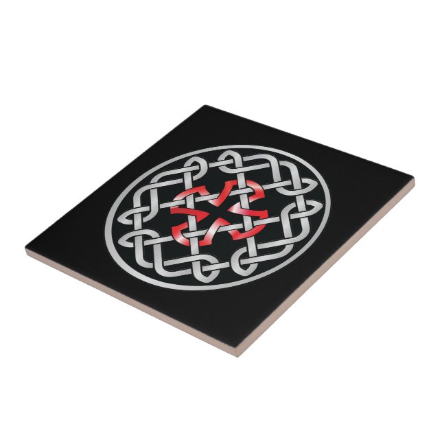 De Cerâmica Azulejo Celular Vermelho Metálico (Lateral)
