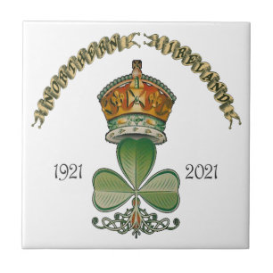 De Cerâmica Azulejo centenário da Irlanda do Norte