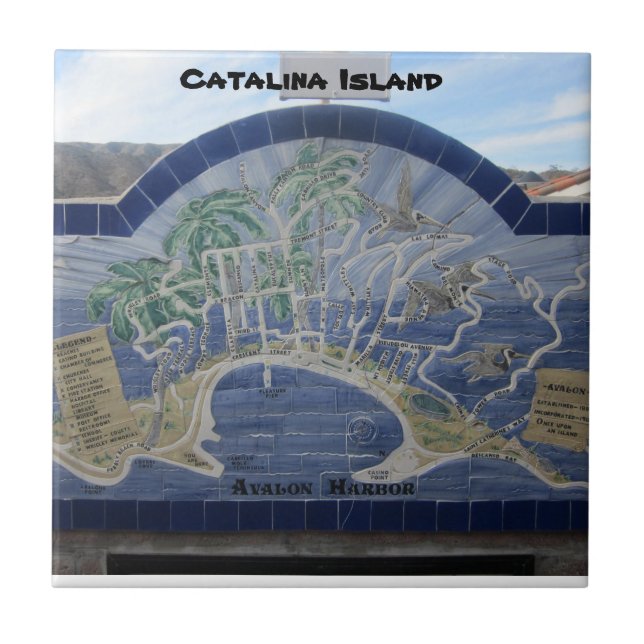 DE CERÂMICA  AZULEJO CERAMIC DA CATALINA ILHA (Frente)