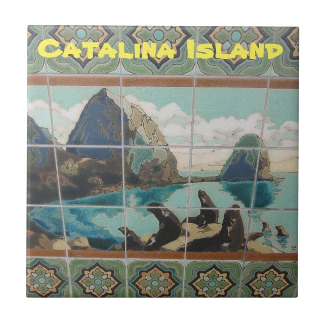 DE CERÂMICA  AZULEJO CERAMIC DA CATALINA ILHA (Frente)