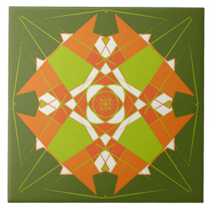 De Cerâmica azulejo cerâmico abstrato elegante verde
