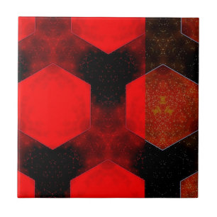 De Cerâmica Azulejo cerâmico Abstrato vermelho