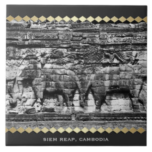 De Cerâmica Azulejo cerâmico Angkor Wat Temple Cambodja
