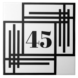 De Cerâmica Azulejo cerâmico - Art Deco House/Número Apartamen