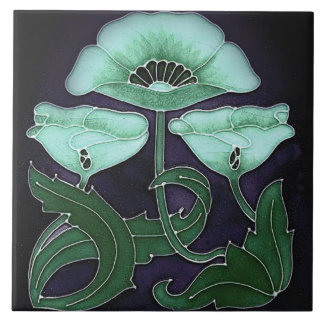 De Cerâmica Azulejo cerâmico - Art Nouveau Floral Design