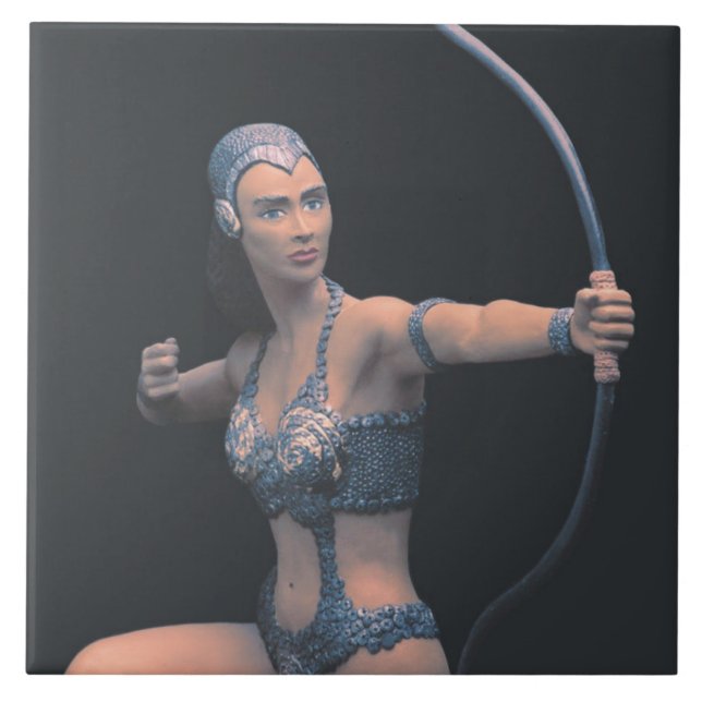 De Cerâmica Azulejo cerâmico Artemis Escultura (Frente)