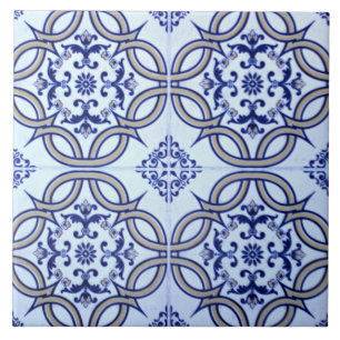 De Cerâmica Azulejo cerâmico azul & branco espanhol da foto