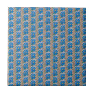 De Cerâmica Azulejo Cerâmico Azul Flor