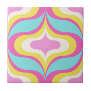 De Cerâmica Azulejo Cerâmico Azul Rosa Verde Branco Padrão Ret